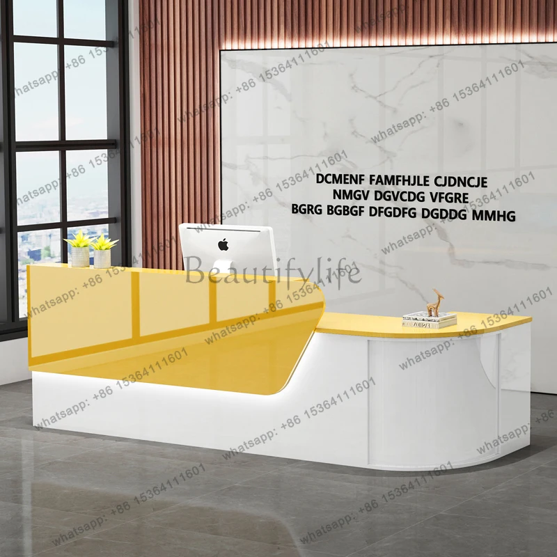 

Design Modern Reception Desks Shop Beauty Bar Luxury Hotel Restaurant Display Reception Desks Executive Bureau Trendy Furniture