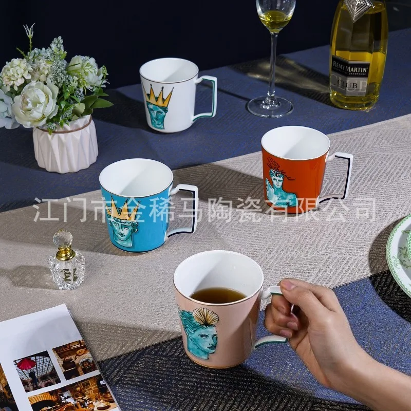 

Ceramic Cup and Bone China Tea Cup Coffee Cup Set for Home and Office Use Comfortable Daily Drinking Experience