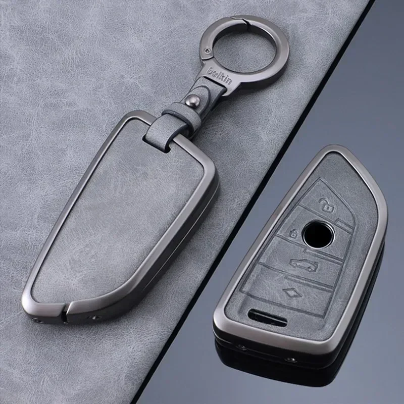 

Zinc Alloy Leather Car Key Case Cover For BMW 1 2 3 4 5 6 7 Series X1 X3 X4 X5 X6 X7 F10 F20 F30 G20 G30 G01 F15 F16 G02 G05 F34