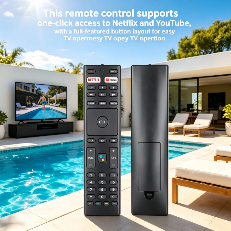 

New RM-C3329 TV Remote for JVC, Replacement Controller Fit LT-50MU508 LT-70MB508 4K Smart TV, with Netflix/YouTube Hot Keys