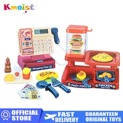 Cashier Toys Kids Cash Register Pretend Play Puzzle Play Toy House Simulation Supermarket Cash Electric Parent-Child Toys Gifts