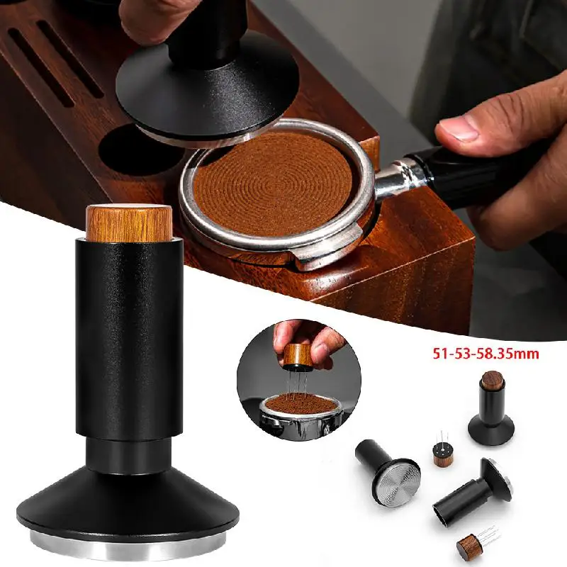 2-in-one Coffee Tamping With WDT Tool 30 Lb Constant Pressure Calibrated Spring-loaded Barista Tool Espresso Accessories