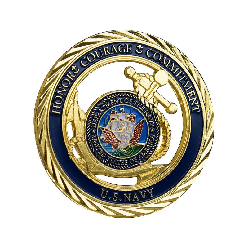 United States Navy Challenge Coin USN Commemorative Coins Department of Navy Souvenirs and Gifts