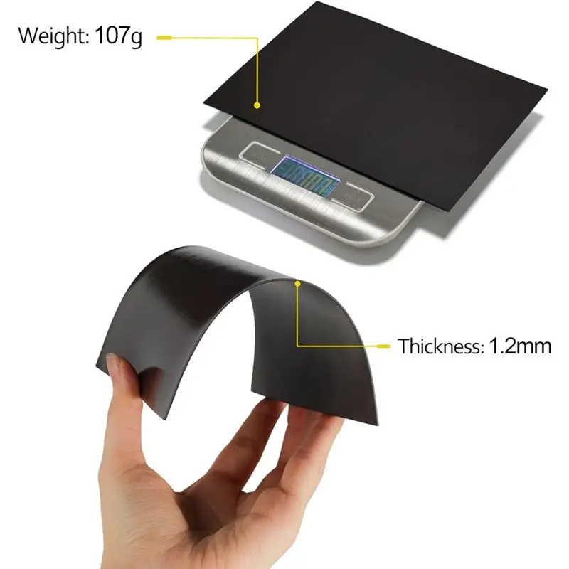 ABLQ 40 قطعة من أوراق التخزين المغناطيسية والجيوب-20 صفائح مغناطيسية مزدوجة الجوانب + 20 أكياس تخزين لقطع القوالب لصنع البطاقات #2