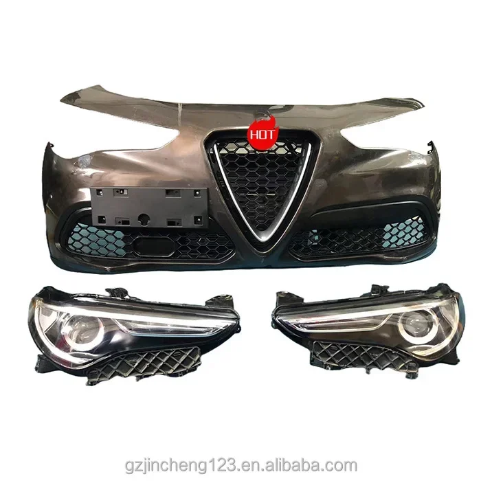 

2025 Hot Sale Car Front Bumper Kit For alfa romeo giulia Parts Front Bumper Kit OE 50547915 156117400 156117402 50547916