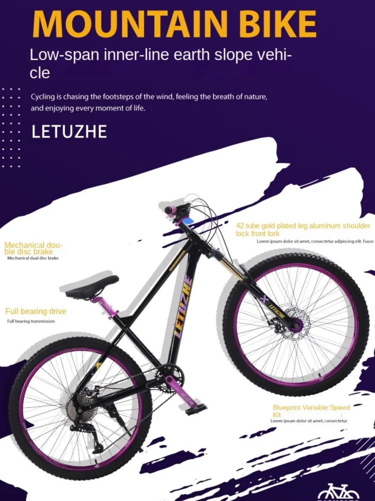 AliExpress SKIG Dirt Slope Mountain Bikes Men's And Women's Off-road Road Racing Youth Student And Adult Variable Speed Bikes