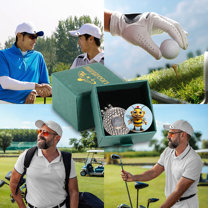 Marcador de bola de golfe, Dia das Bruxas, Little Bee Golf le Fleur, Acessórios de golfe, Ferramentas, Presentes masculinos