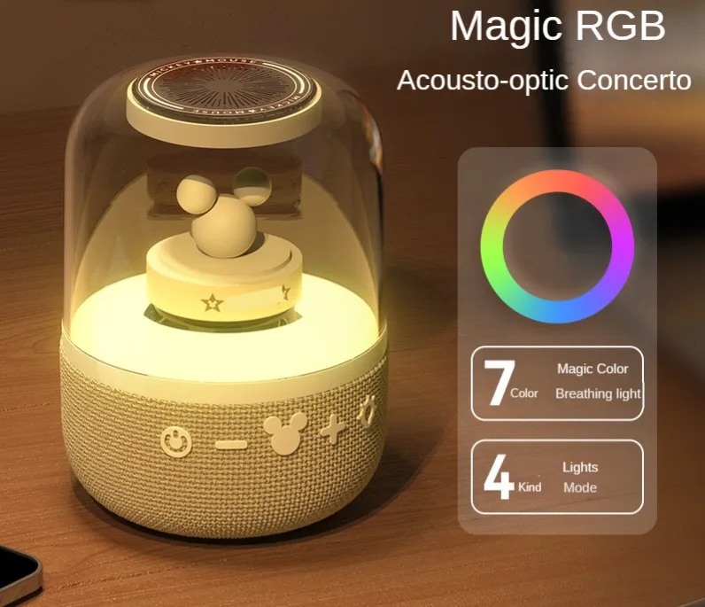 Bluetooth Speakers Xiaodu AI, Intelligent Voice Assistant RGB Phantom Breathing Light Speaker