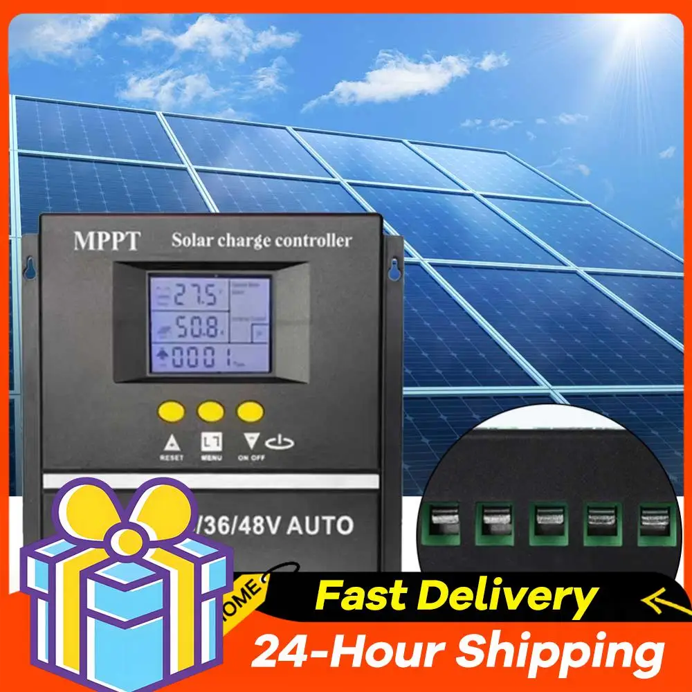 

100A MPPT Solar Charge Controller Solar Panel Regulator LCD Display Auto Solar Charge Controller 12V 24V 36V 48V for Solar Panel
