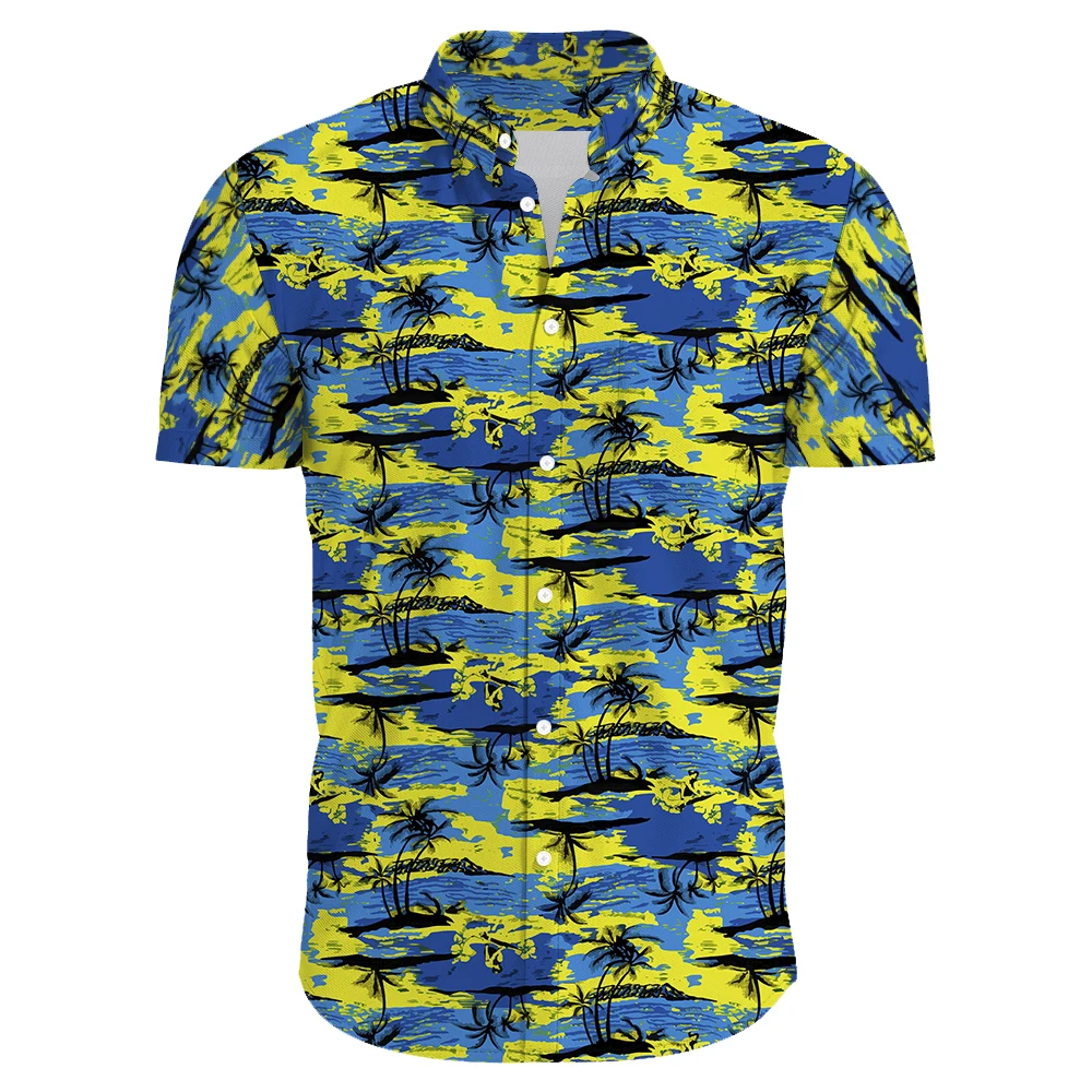 Mens Hawaiian Shirts Floral Shirts Casual Button Beach Shirts for Men Oversized shirt Printed shirt camisa hawaiana