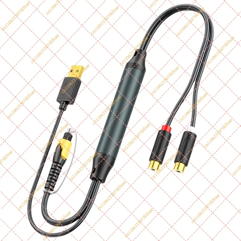 Digital Optical to 2RCA Audio Cable | Toslink to Analog Stereo Converter Cord for TV, Projector, Amplifier & Speakers