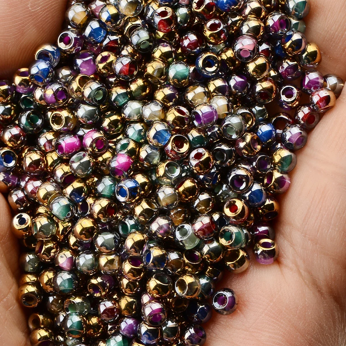 2mm/3mm/4mm Charms Semi-electroplating Uniform Size Czech Glass Beads for Jewelry Making Diy Handmade Handwork Materials