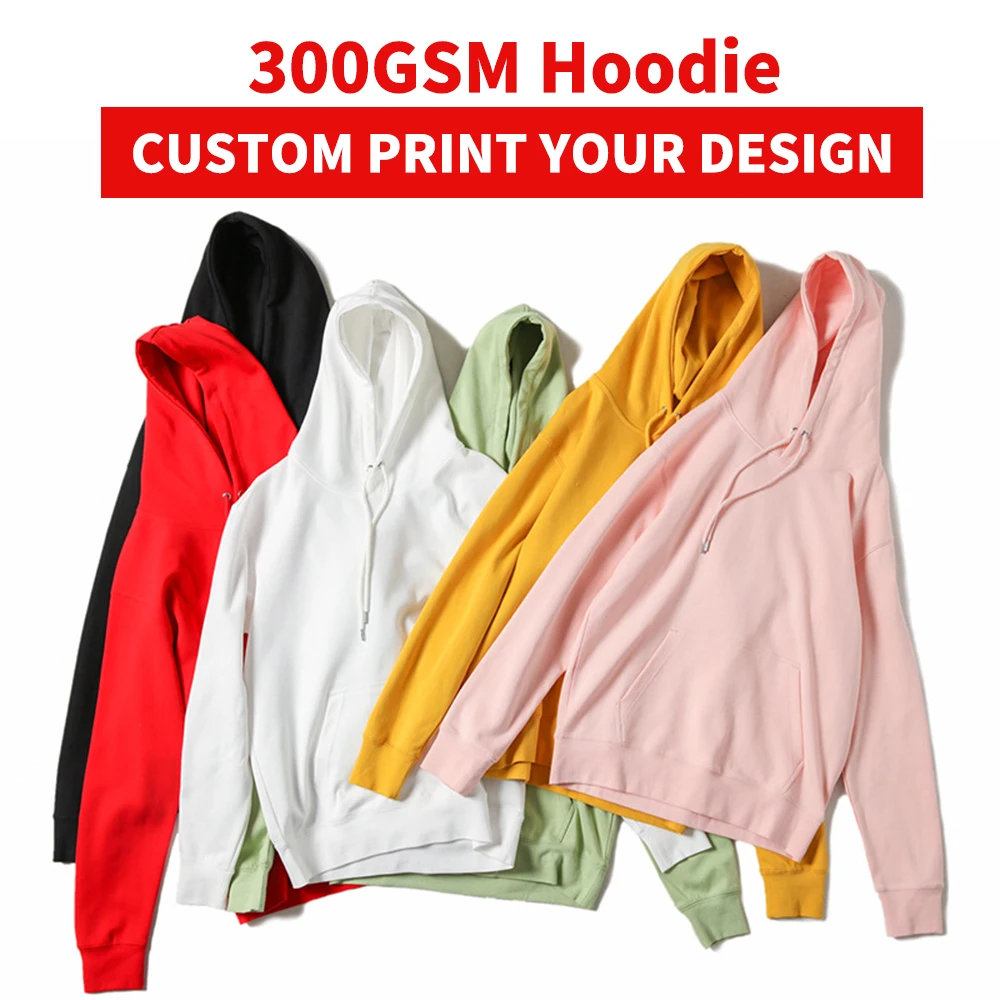 

Мужские худи из хлопкового футера плотностью 300 г/м² с индивидуальным логотипом, стандартного кроя, однотонные, без принта, для уличной моды, осень-зима