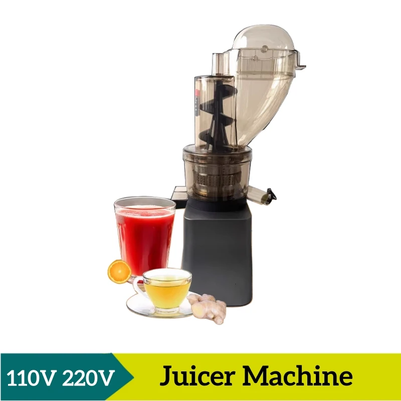 New Model Cold Press Juicer Upgraded Version Large-diameter Slow Masticating Juice Extractor Fits Whole Fruits