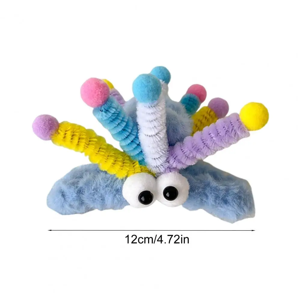 

Заколка для волос с сильной ручкой, заколка для волос с милой акулой, заколка для волос с плюшевой спинкой, прочная ручка, женский зажим для волос в мультяшной форме