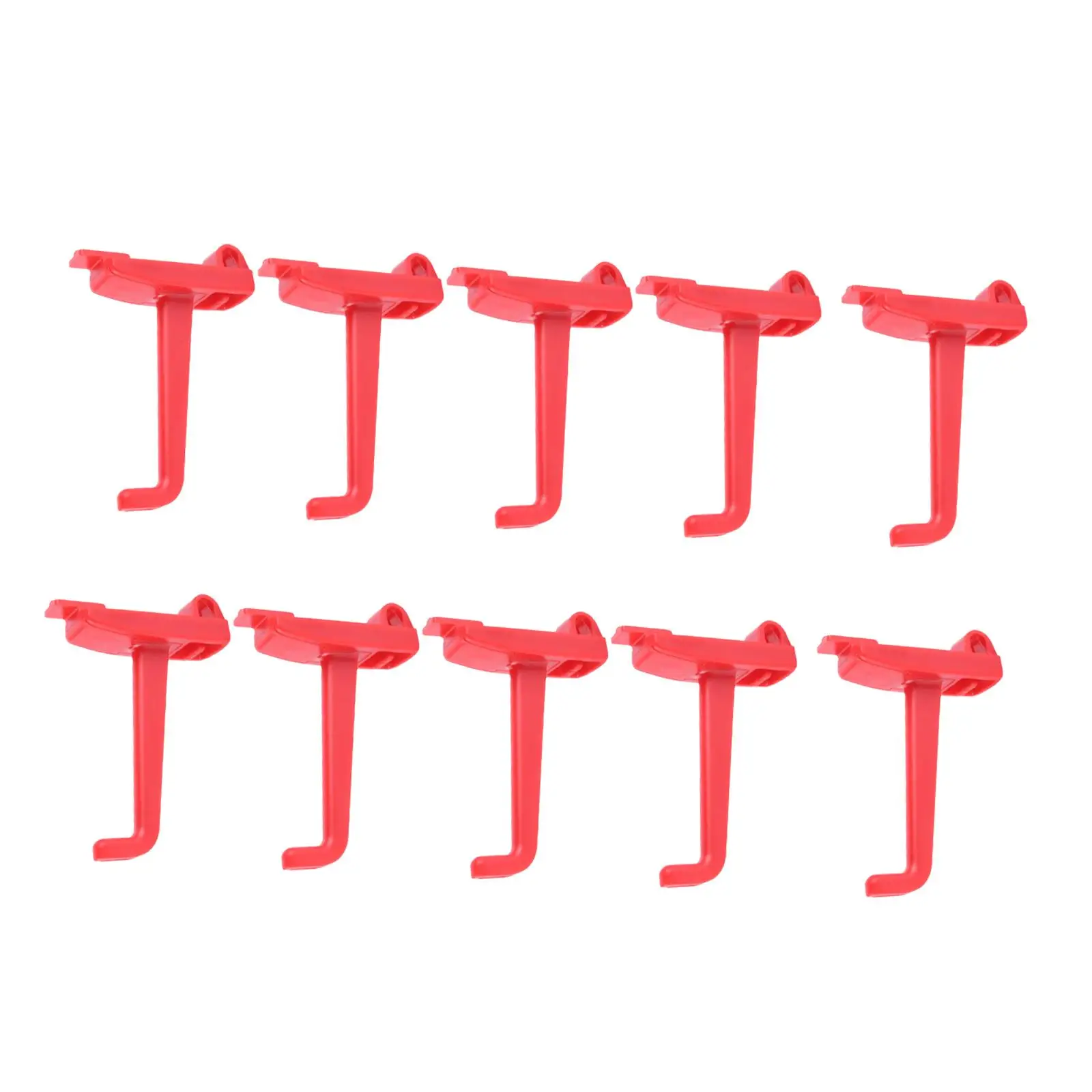 10 Pieces Pegboard Hooks Rack Gadget Widget Tool Spanner Storage Tray for Garage