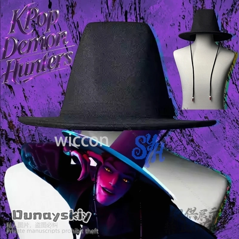 Саджабай Инь Косплей Красивый Вампир Kpop Демон Идол Сценическая Униформа Шляпа Черный Хэллоуин Вечеринка Гот DIY Головные Уборы Cos Индивидуальные