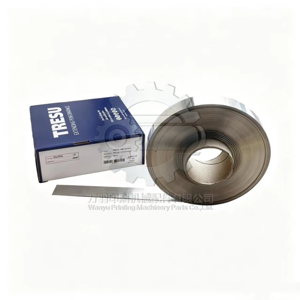 TRESU 3012618 Stainless Steel Doctor Blade 35*0.3mm Water Oil Scraper For Offset Printing Machine Anilox Roll