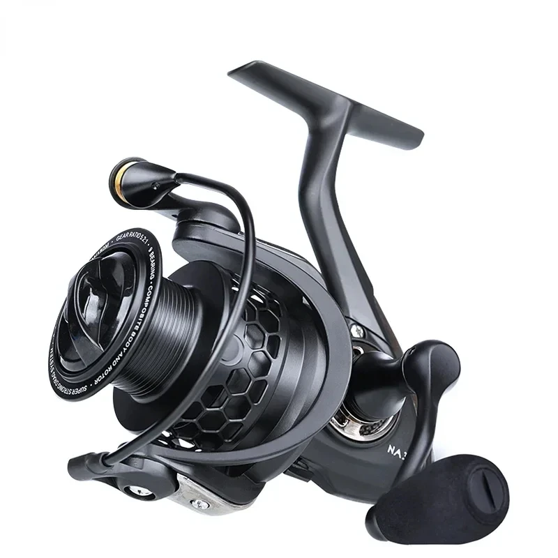 

Free Shipping Long Casting Spinning Fishing Reel NA 2000 3000 4000 5000 with 12kg Max Drag for Pike, Bass, and Carp - High Quali