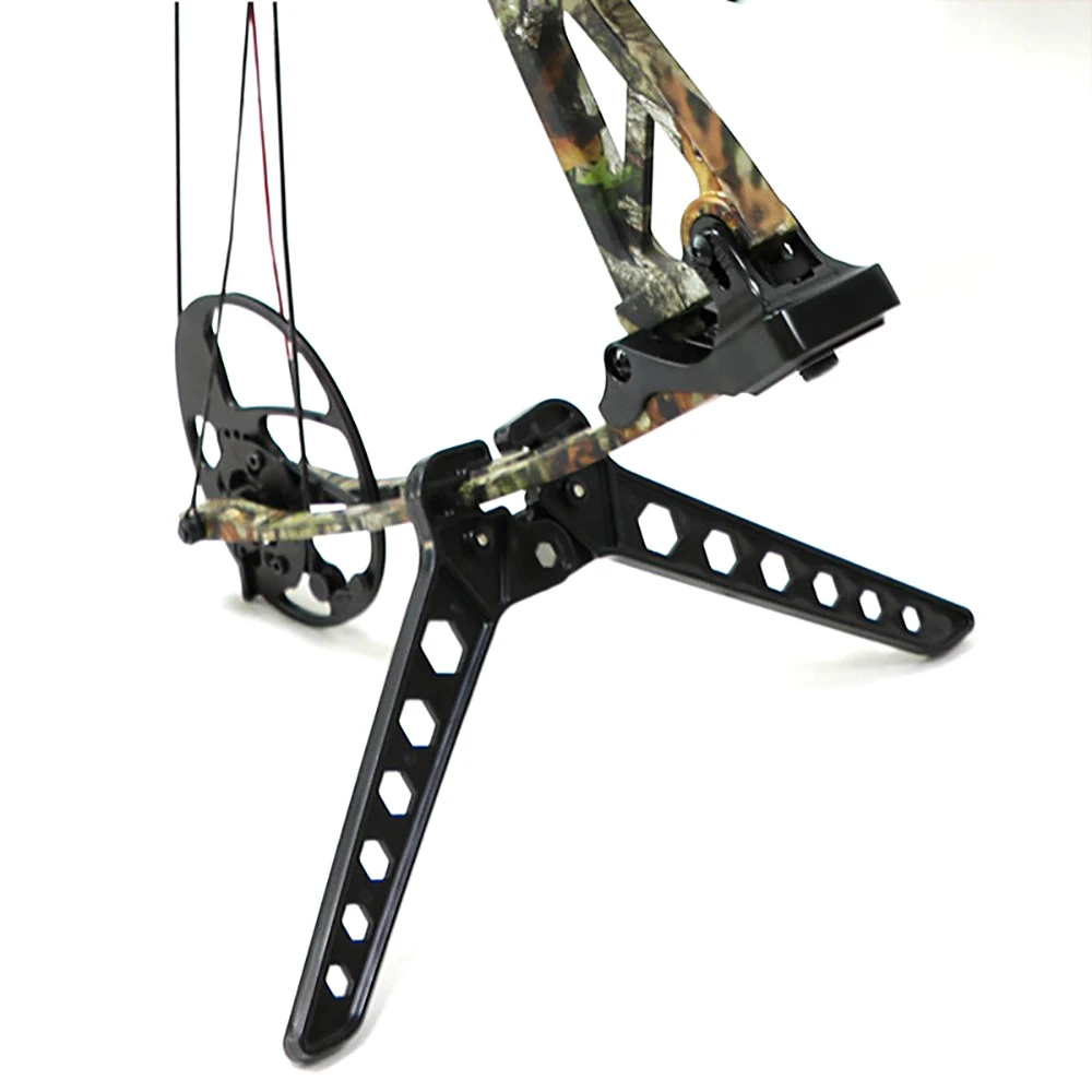 Adjustable Compound Bow Kicks Stand Holder, Bow Support for Hunting, Shooting Accessory, Storage Rack, Legs Bracket, 22cm