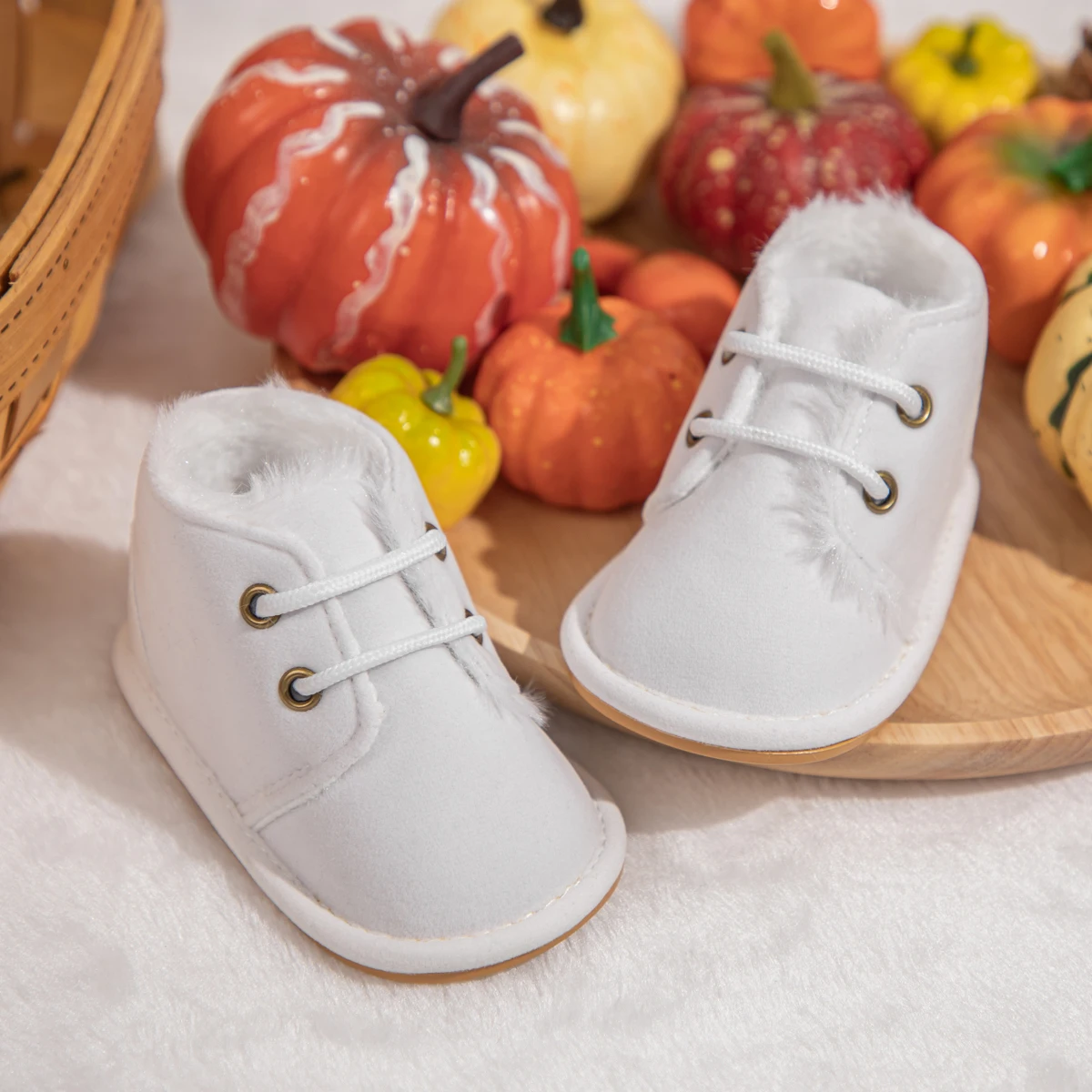 KIDSUN Warm Winter Baby Boots Shoes Boys Girls Cotton Non-slip Soft-sole Rubber Toddler Infant Crib First Walkers Shoes