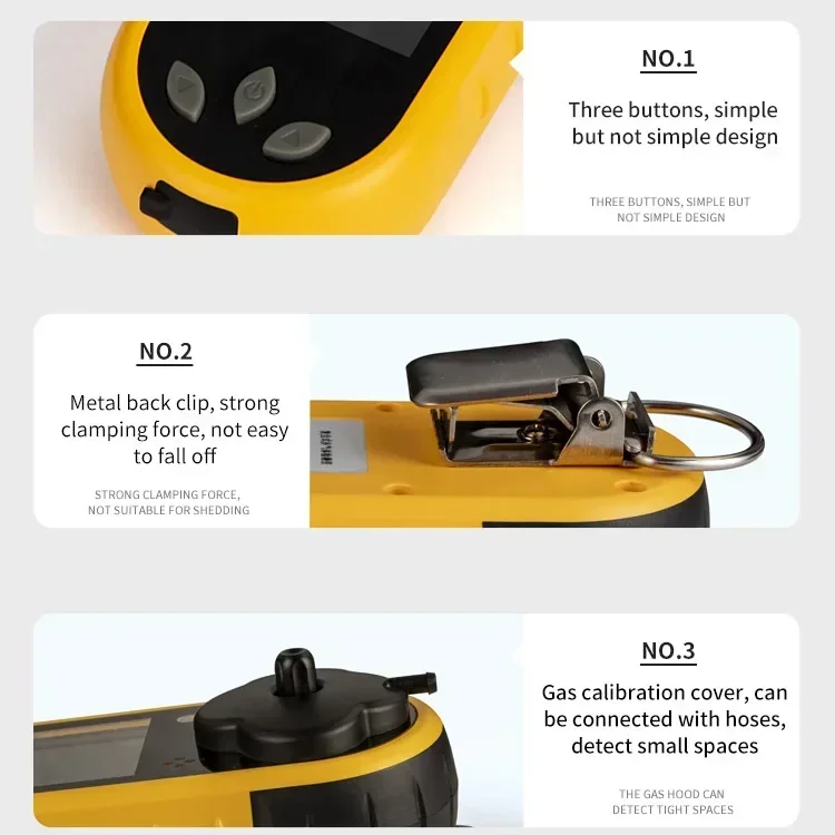 Bosean Hot O2 CH4 CO H2S FOUR Sistema di allarme gas Rilevatore di gas GPL a batteria
