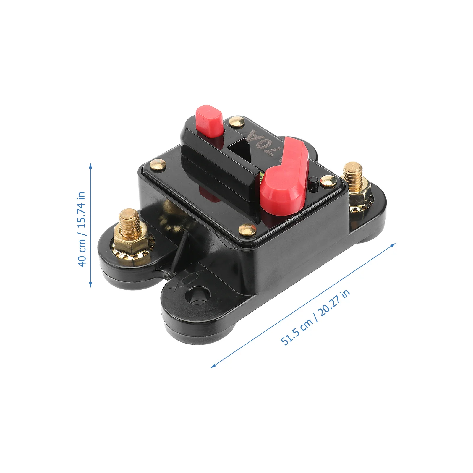 

70 Amp Auto Reset Circuit Breaker Compact Push Button Kill Switch For Car Marine Boat Bike Audio System Manual Reset