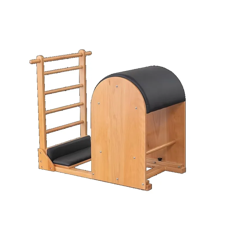 YTYIN DEREN Professional Pilates Reformers مجموعة سرير وكرسي أساسي مكون من 5 قطع هيكل خشبي متين #5