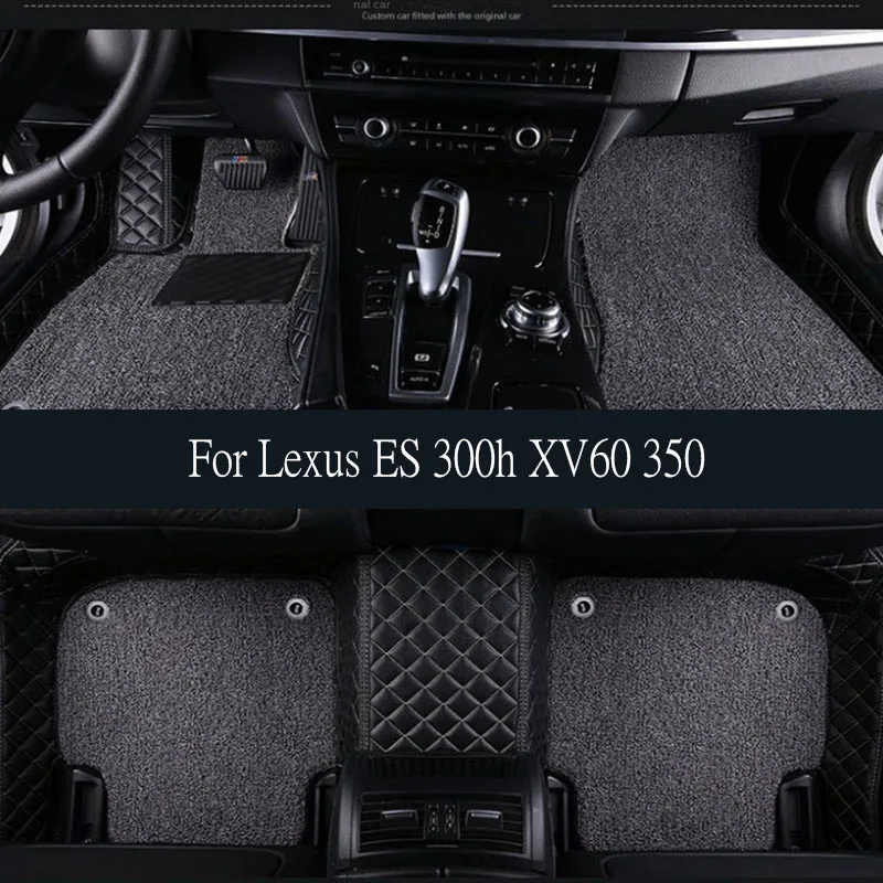 

TPE Car Floor Mats For Lexus ES 300h XV60 350 2013~2018 2016 2017 Waterproof Leather Pads LHD Foot Rugs Carpets Auto trunk mat