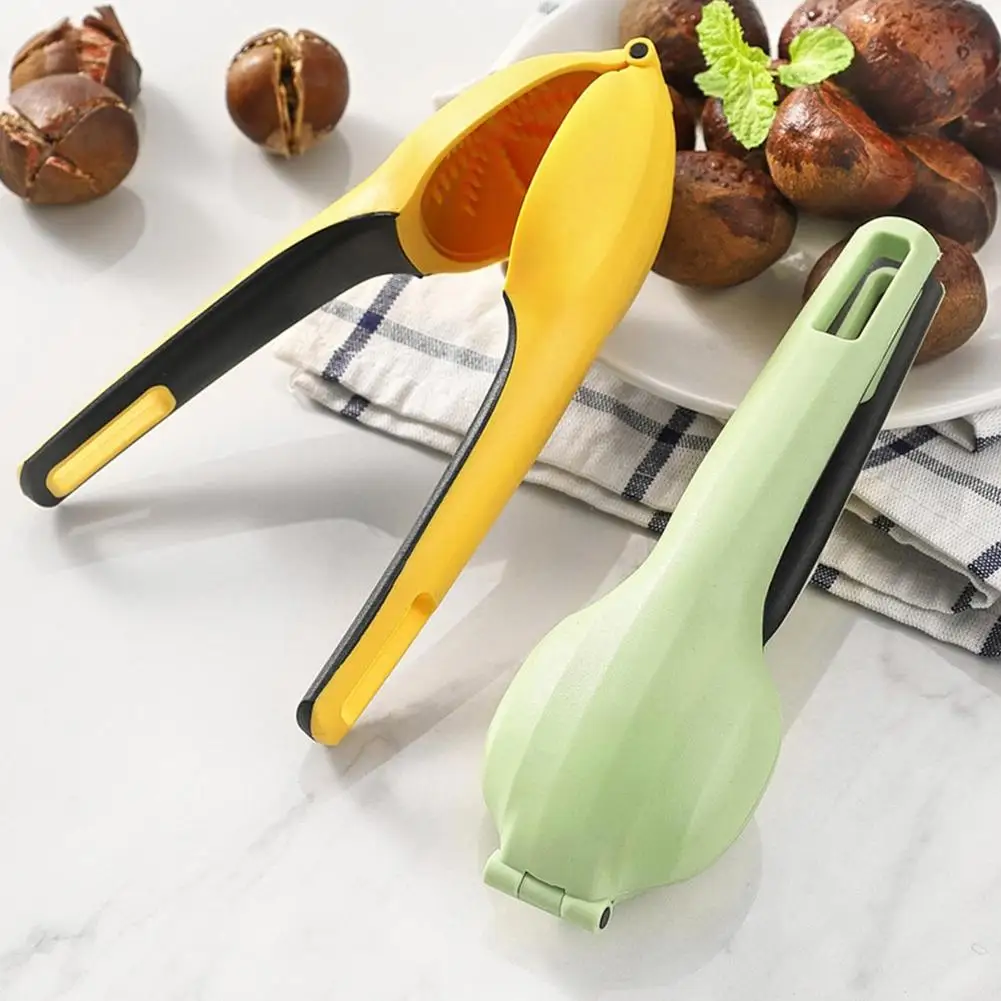 Máquina de castañas abierta, accesorios de cocina, abridor de galletas de castañas de acero 430, cortador de vaina, Clip para nueces, alicates para nueces, herramienta