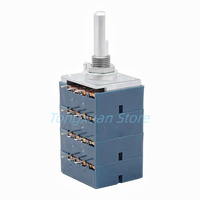 1pc ALPS RK27 Type 10KA 20KA 50KA 100KA X4 Half Handle Shaft Quad Balanced Four-channel Audio Volume Potentiometer