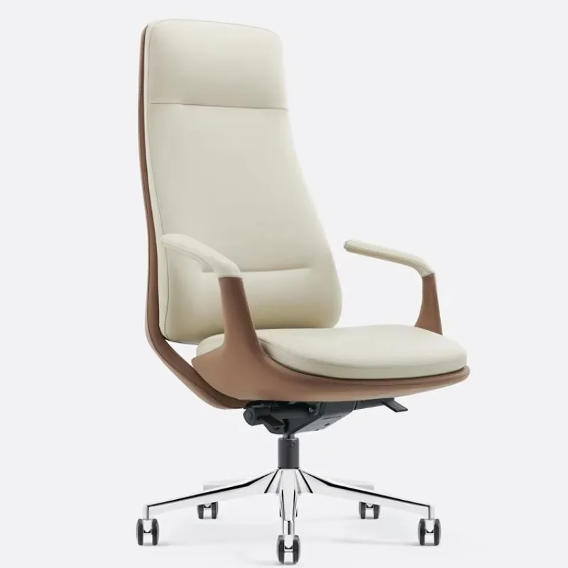 

High End Adjustable Height Ergonomic Luxury Swivel Modern Commercial Genuine Leather Executive Leather Office Chair