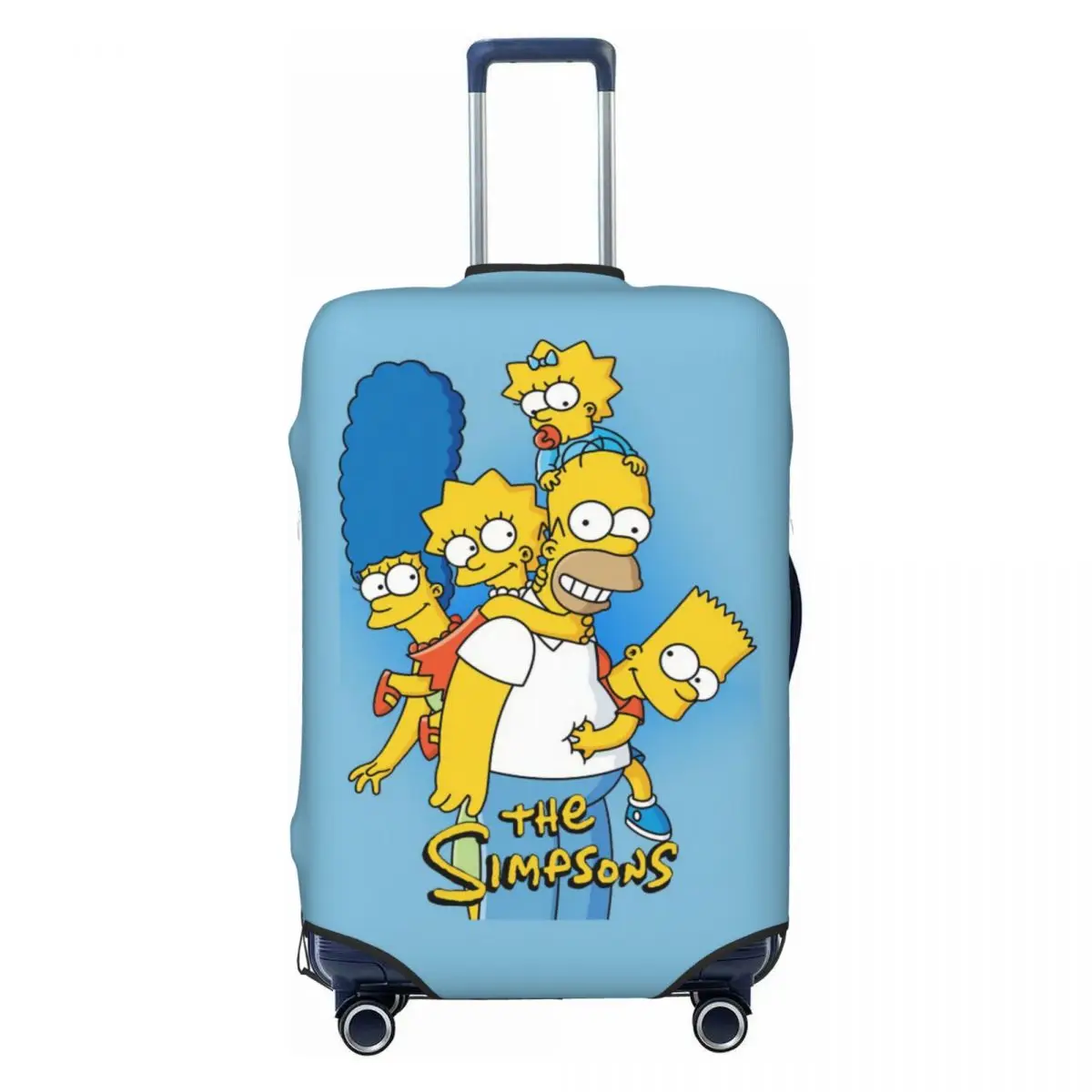 

Custom Simpsons TV Show Luggage Cover Protector Cute Travel Suitcase Protective Cover for 18-32 Inch
