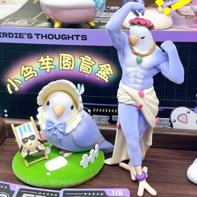 Little Bird Blind Box Toys Taro Balls Mini Lovebird V4 Bird Blossom Whispers Series Mystery Box Bird Anime Figure Ornament Gifts view 6