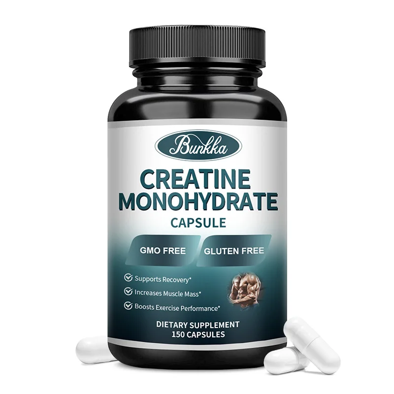 Original Creatine Monohydrate Supplement Whey Growth Capsule for Muscle Mass Man Muscle Mass Synthesis Building Proteins for Gym