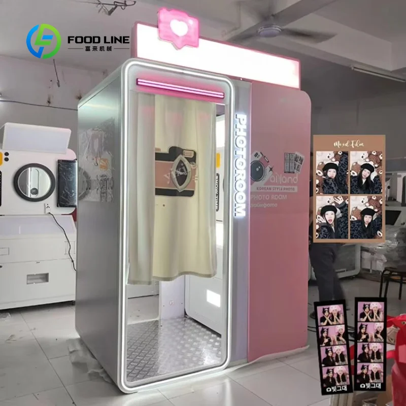 Customized Commercial Use Selfie Photo Booth Vending Equipment Multiple Filters Cute Photo Booth for Wedding Party Rental Events