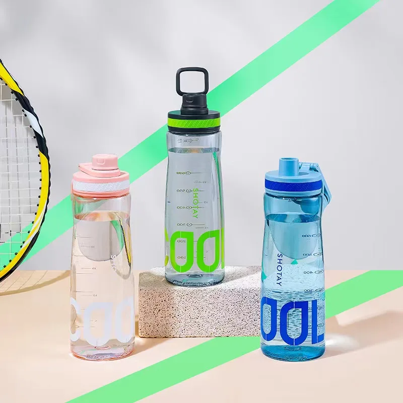 Water Bottle Sport Shaker Gym Air Up Drinkfles Free Shipping Drinking Bottle Travel Bouteille Plastique Transparent Vide Plastic