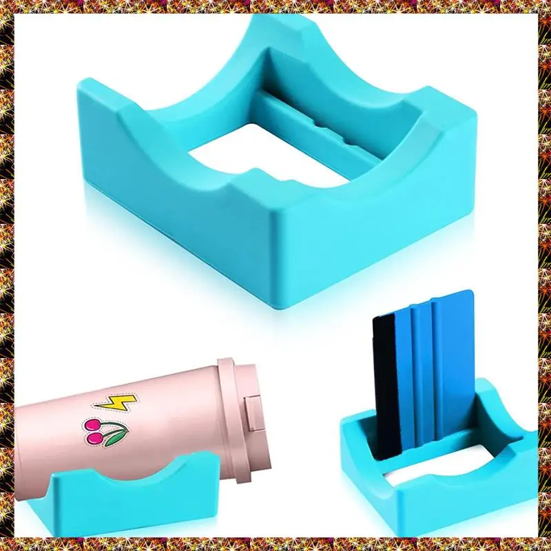 Kit de piezas de cuna de taza para manualidades, suministros para aplicar calcomanías de vinilo, soportes antideslizantes, cuna de vaso para epoxi