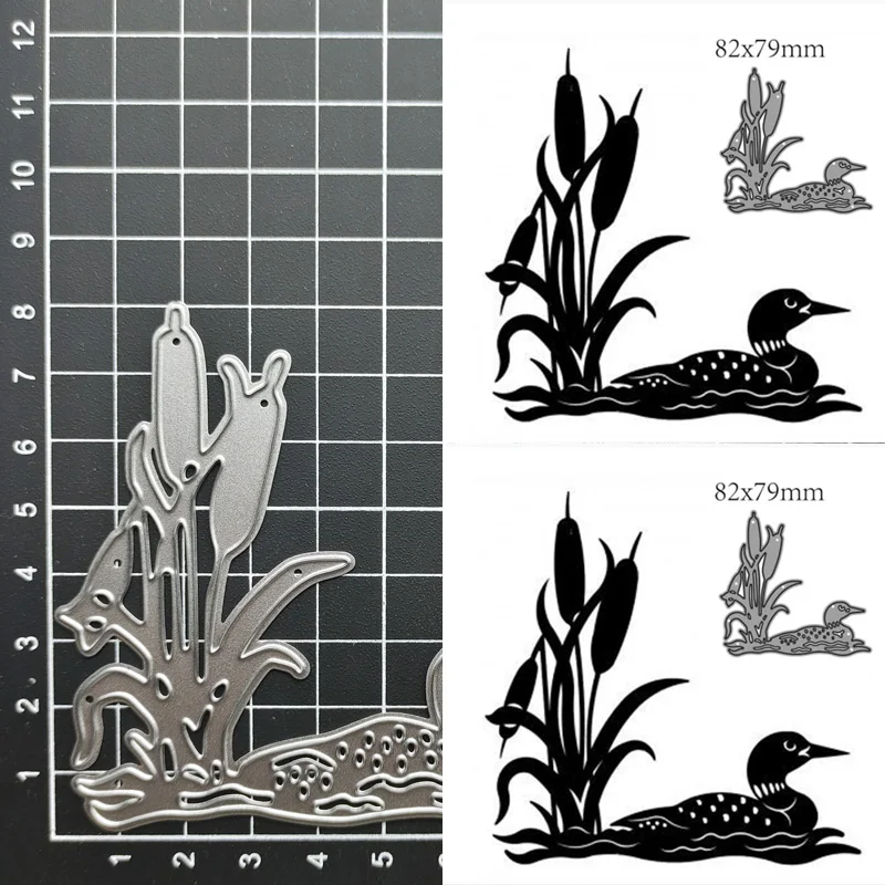 New Metal Cutting Dies Animal Duck Grass Scrapbook Embossing Craft Die Cut Album Paper Card Making Tool Blade Punch Stencils