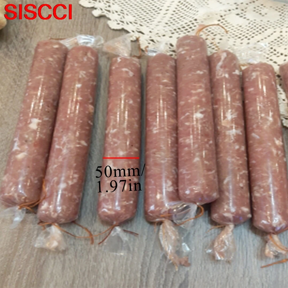 Width 80mm Plastic Sausage Casings Sausages Filling Tools For Sausage Machine Equipment Heat-Resistant for Sausages Ham Kitchen