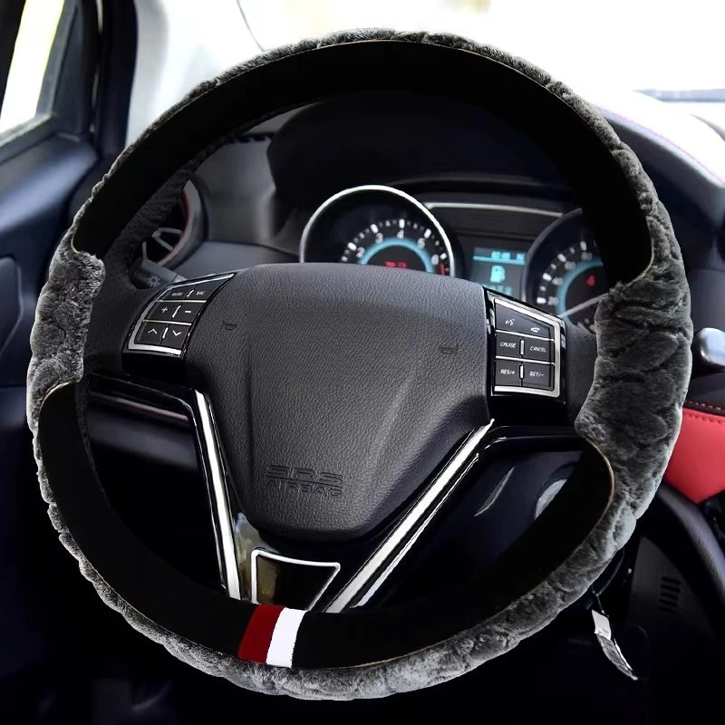

For Haval M6 Plus/H2/F7/H6/DARGO/F7/F7x/Jolion Pro Steering Wheel Cover Winter Plush Steering Wheels Automobiles Accessories