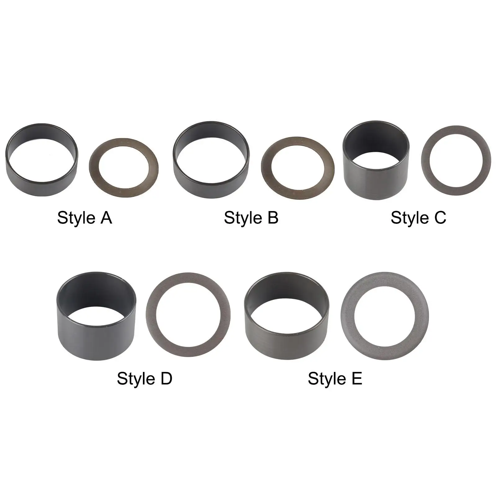 Cylinder Sleeve and Piston Ring Kit Silent Tear Resistant No Oil Heavy-duty Cool Down Fast Cylinder Ring for 550W 750W Repairing