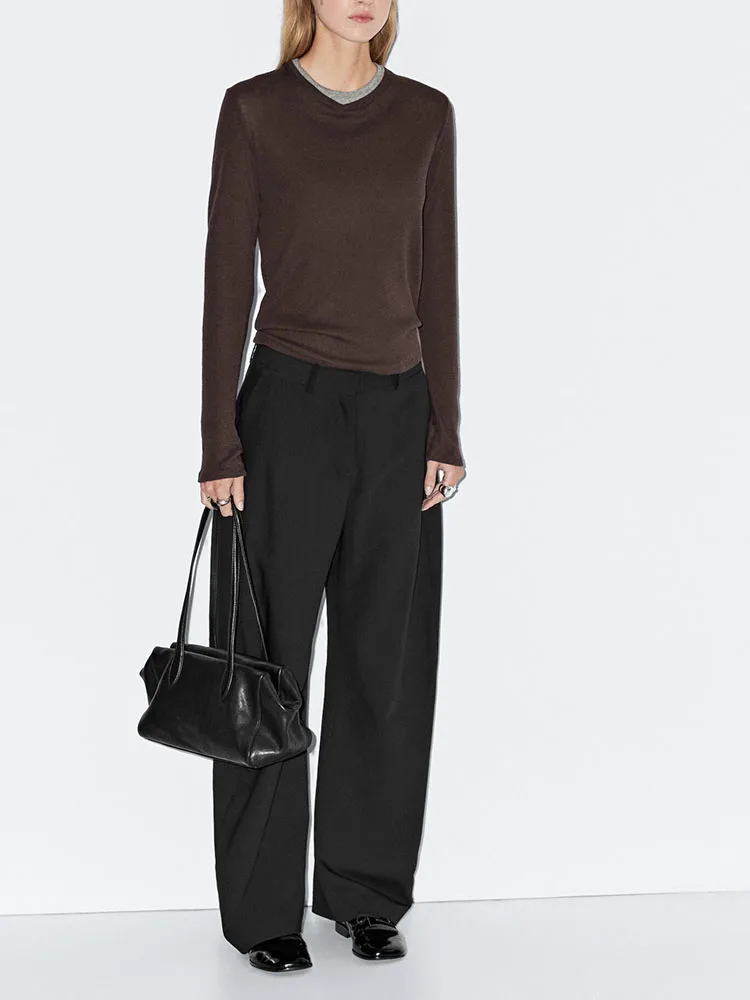 Slim Fit Long Sve Base IRT Inner Wear Double Layer T-Shirt Neuankömmling Winter 2025, Faion Base Layer Top für Damen