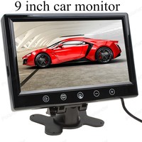9 Inch Digital Car Monitor High Resolution Color TFT LCD With 2 Video Input Car Parking Assistance Monitors For Rearview Camera