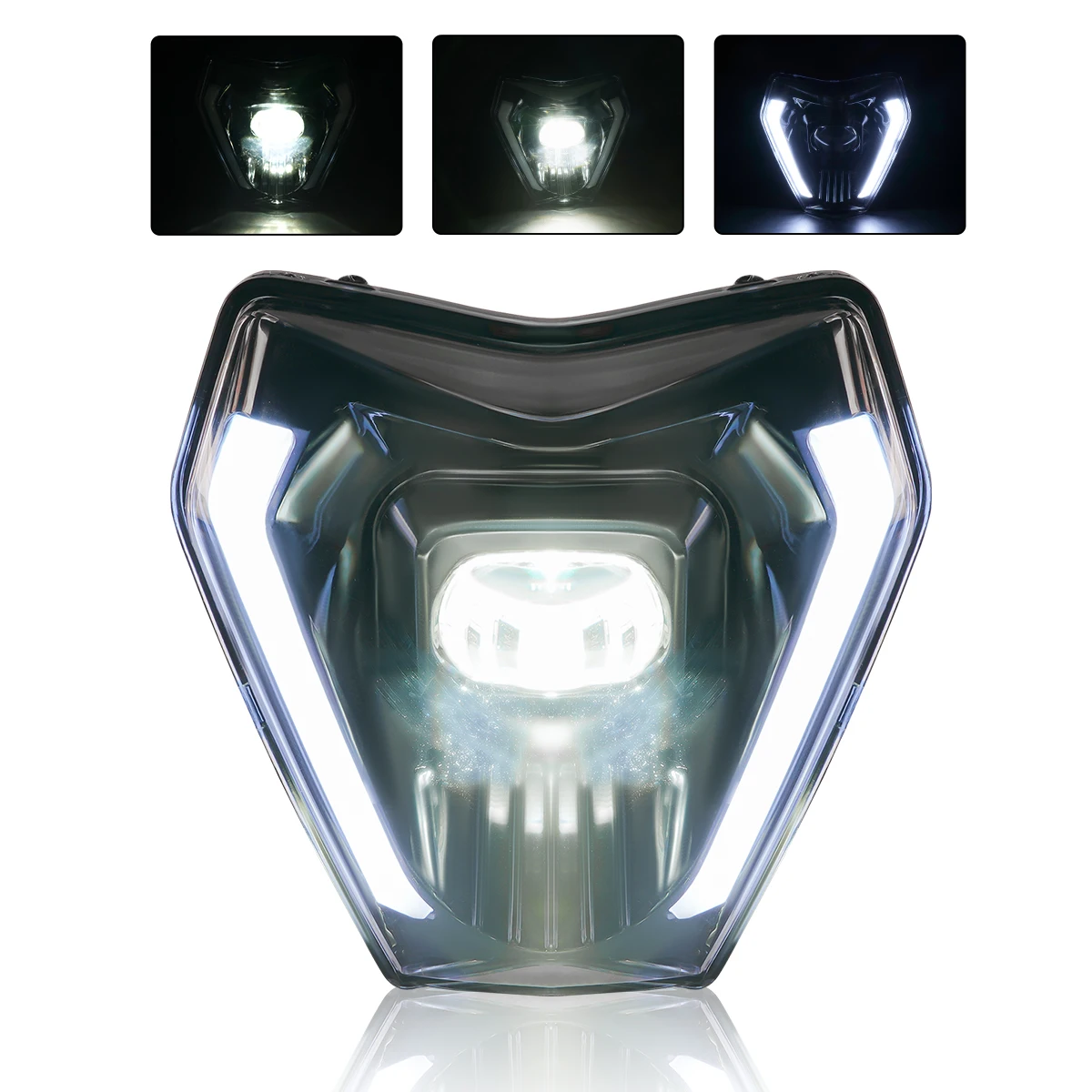 for KTM 150 250 300 EXC 250 450 500 EXC-F SIX DAYS 350 EXC-F 2024 Dirtbike LED Headlight Assembly High Low Beam DRL Accessories
