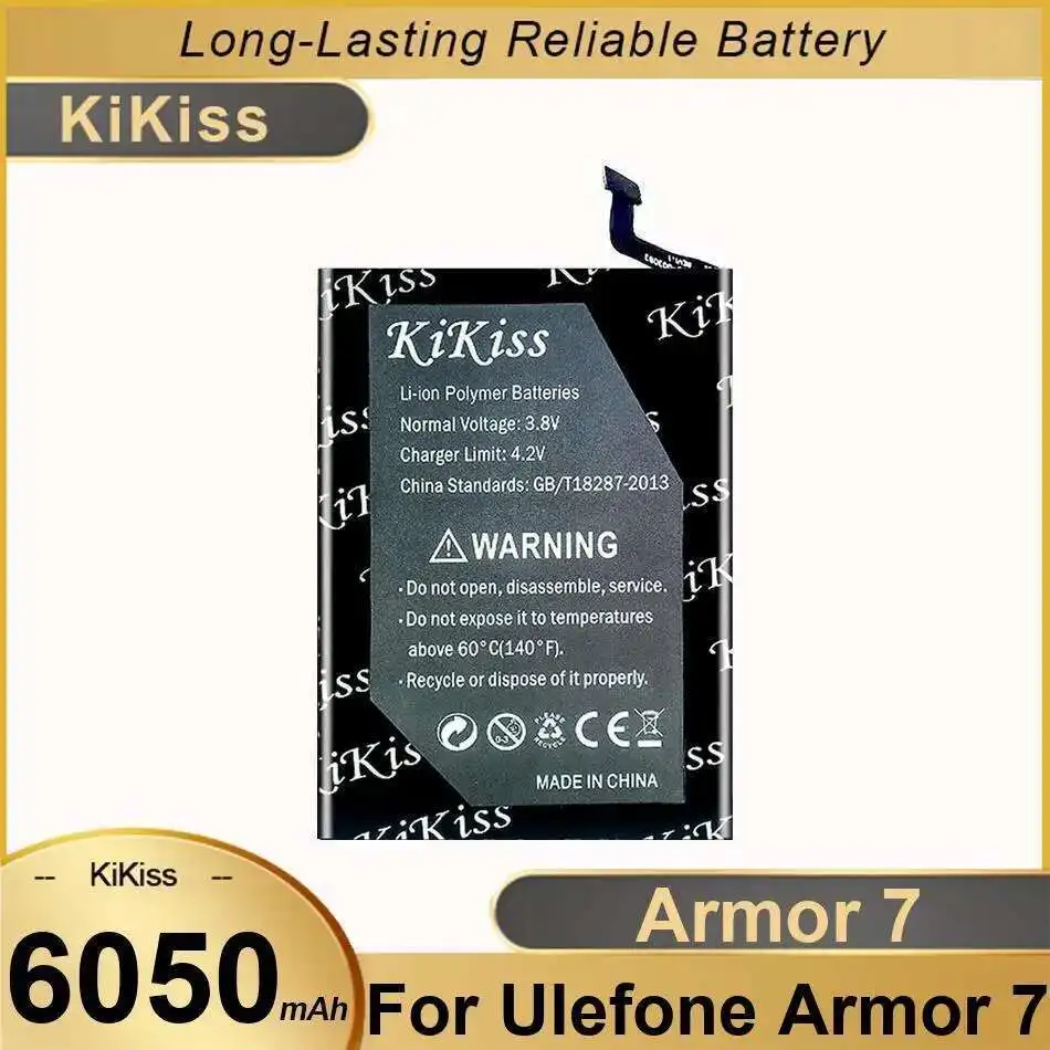 

6050Mah For Ulefone Armor 7 Armor7 Safe Mobile Phone Battery