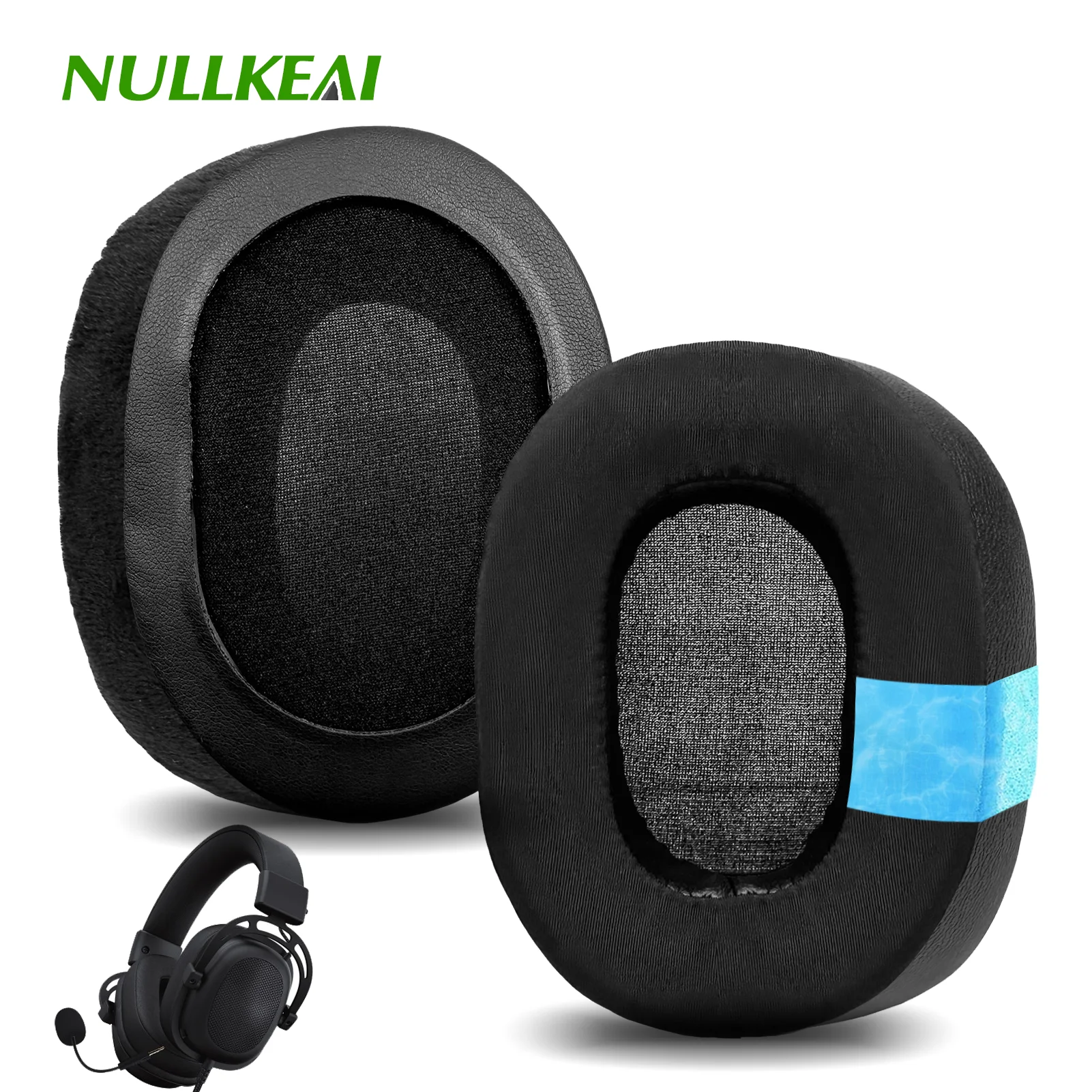 Nullkeai Replacement Ear Cushion for Fantech Sonata MH90 Headphone Earpads Sleeve Pad Earmuffs