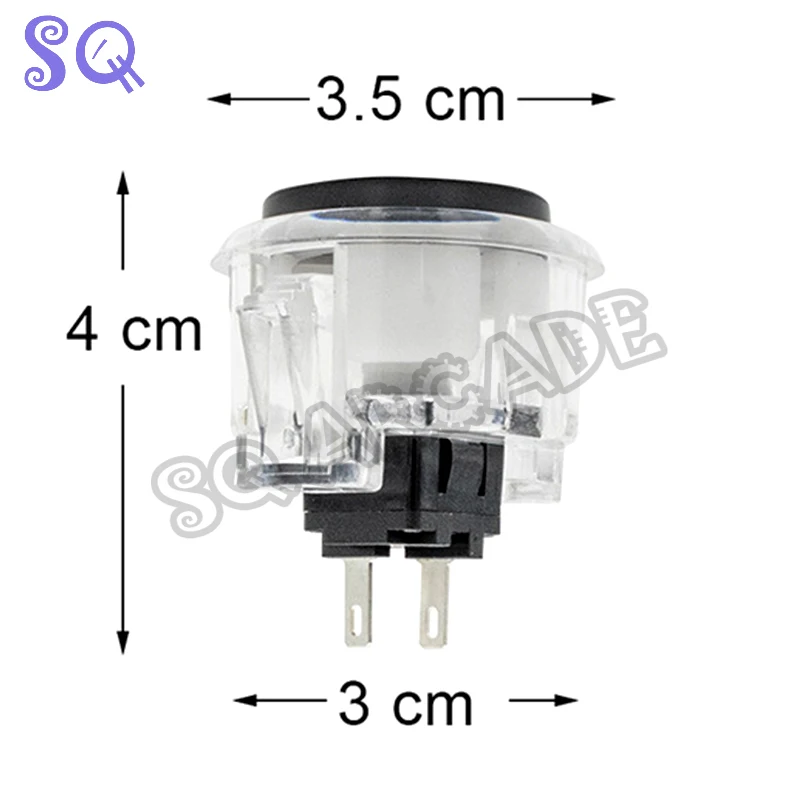 Arcade Push Button Reset Momentary Jamma Mame Machine Snap Round Plastic Button Switch Black For Pandora Game Parts