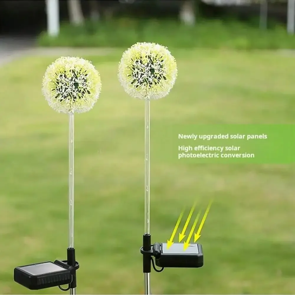Solar-Powered Dandelion Garden Lights - Auto On/Off Color Changing LED Stake Lights for Yard Pathway & Patio Decoration