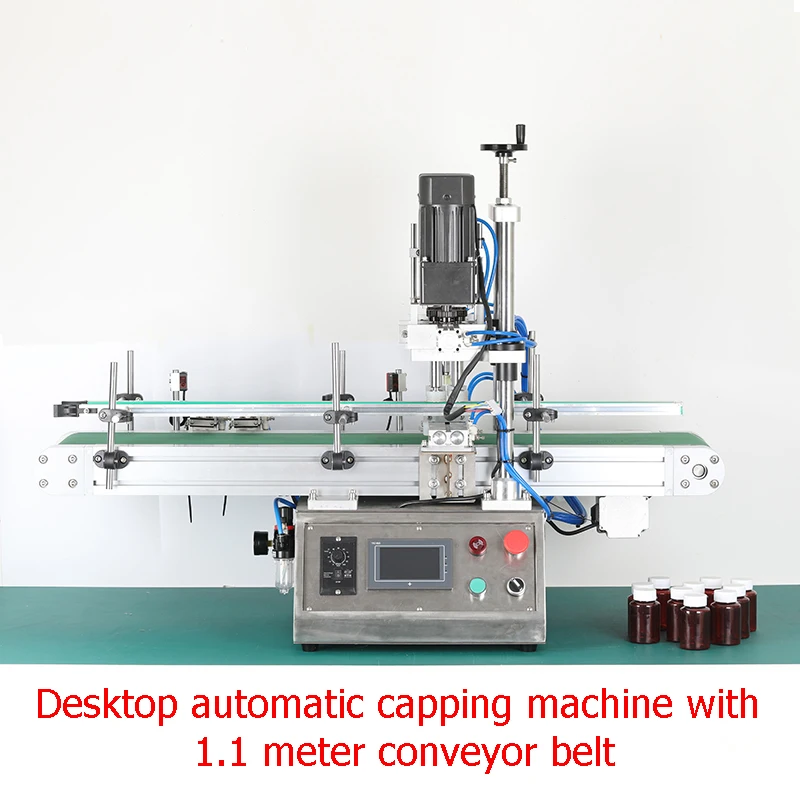 

Desktop Automatic Capping Machine Trigge Cap Capper Twist Sealing Plastic Glass Dropper Spout Pouch Bottle Capping Machine